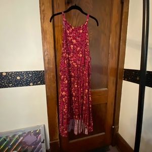 Pink Floral Torrid High Low Flowy Dress